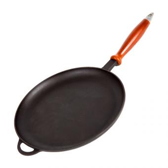 Syton Crepespfanne aus Gusseisen Blinnica mit Holzgriff
