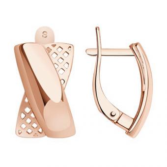 Sokolov Ohrringe aus 585 Rotgold