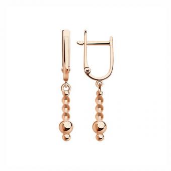 Sokolov Ohrhänger aus 585 Rotgold