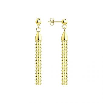 Серебряные серьги 925 пробы с позолотой 