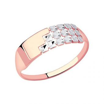 Sokolov Кольцо из золота 585 пробы с алмазной гранью