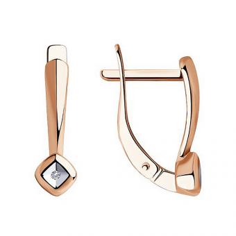 Sokolov Ohrringe vergoldet aus 925 Silber mit Brillanten