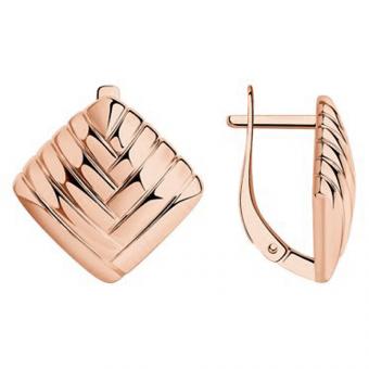 Серьги из позолоченного серебра 925 пробы
