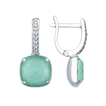 Sokolov Ohrringe aus 925 Silber mit Kristallen und Zirkonia