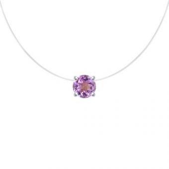 Sokolov Колье из серебра 925 пробы с аметистом 40 см