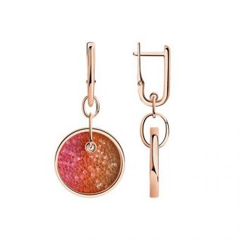 Sokolov Ohrhänger aus vergoldetem 925 Silber mit Kristallen