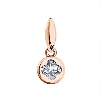 Sokolov pendant in 925 silver gold-plated with zirconia