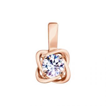 Sokolov Подвеска из золочёного серебра 925 пробы с фианитом