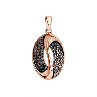 Sokolov Подвеска из серебра 925 пробы с позолотой и фианитом