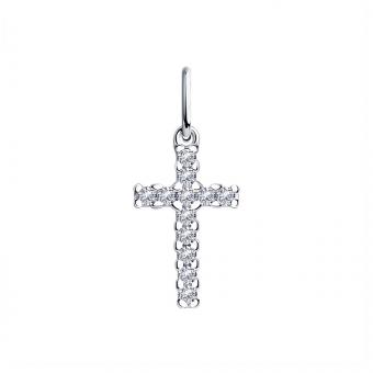 Sokolov Anhänger Kreuz aus Silber 925 mit Zirkonia
