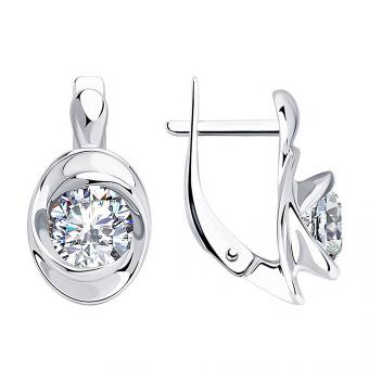 Sokolov Ohrringe aus 925 Silber mit Zirkonia