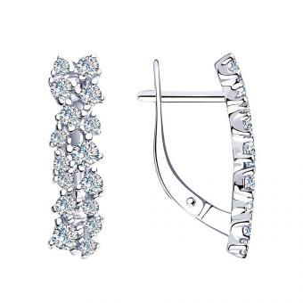 Sokolov Ohrringe aus 925 Silber mit Zirkonia