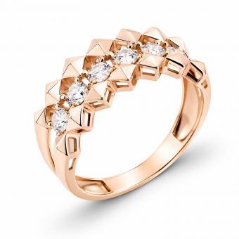 Damenring aus 585 Rotgold