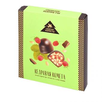 Шоколадные конфеты "Кедровая комета" с земляникой 120 г