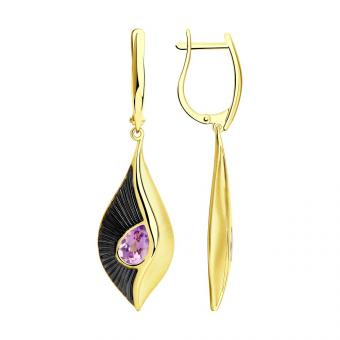 Sokolov Ohrringe aus 925 Silber mit Amethyst | Kaufbei Schmuck