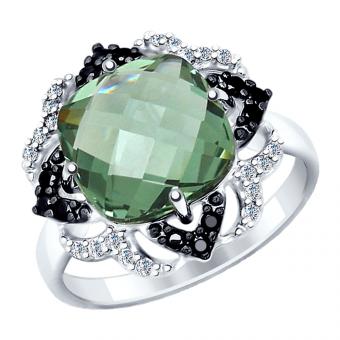 Damenring mit Quarz und Zirkonia | Kaufbei Schmuck