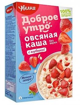 Uvelka oat flakes with strawberries, 5x40g