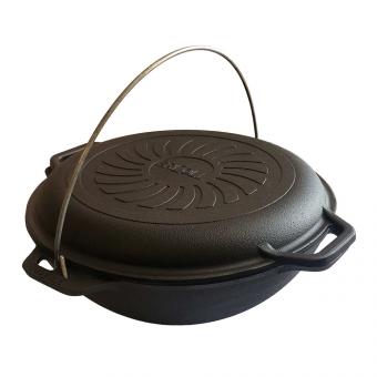 BriZoll ASIA казан чугунный с крышкой-сковородой