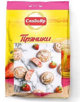 СладоЯр Пряники клубника со сливочным вкусом, 350 г