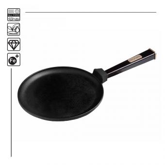 BriZoll Crepespfanne aus hochwertigem Gusseisen