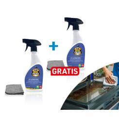 DOUBLE PACK grease police, grease &amp; dirt remover incl. microfiber cloth 500ml + 500ml FREE
