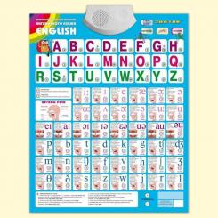 Звуковой плакат Английский 47х59 см