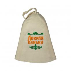 Filzkappe "Dobraja ban`ka" für die Sauna