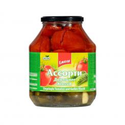 Emela pickled cucumbers and tomatoes Assorti Classic No.1 "Domaschnee" 1.6L