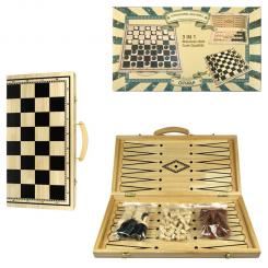 Schach- Dame- & Backgammonspiel