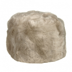 Боярка - зимняя женская шапка, бежевого цвета, размер 60
