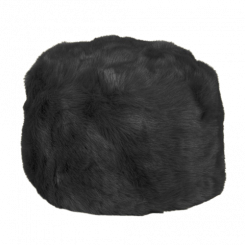Боярка - зимняя женская шапка, черного цвета, размер 58