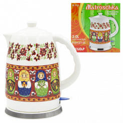 B-goods Керамический чайник "Матрешка" 2 литра