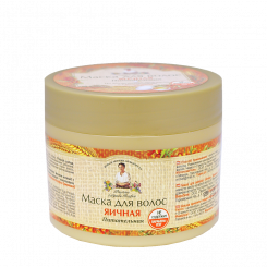 Granny Agafia hair mask for all hair types with egg protein, 300 ml