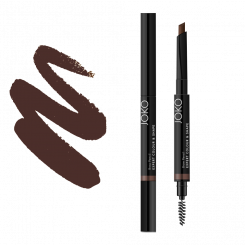 1641401934c98d845e46ab0db627bdb369c0101b00 F JOKO Карандаш для бровей с кисточкой Joko Brow Pencil Expert Colour & Shape тон 01