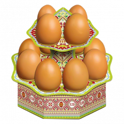Deko-Ständer für 12 Eier - Traditionell