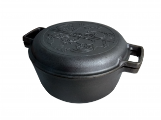 BriZoll cast iron saucepan with pan lid, 4 L