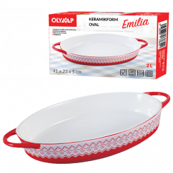 OLYMP ceramic casserole dish "EMILIA" oval 41 x 23 x 5 cm
