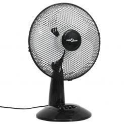 Настольный вентилятор 30 см 40 Вт Осциллирующий вентилятор на подставке черный/белый