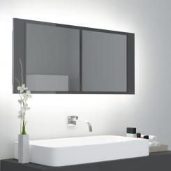 LED зеркальный шкаф 100x12x45cm шкаф для ванной комнаты зеркало для ванной комнаты