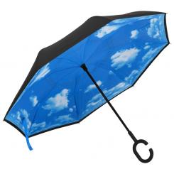 16756298808720286345108 A En Hd 1 Regenschirme Regenschirm C-Griff Schwarz 108 cm