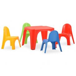 Комплект из стола и стула для детей PP