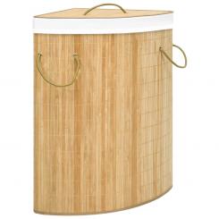 Угловая корзина для белья из бамбука 60 л Коллектор для белья Коробка для белья