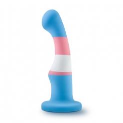 Avant - Pride Silicone Dildo with Suction Cup - Blue