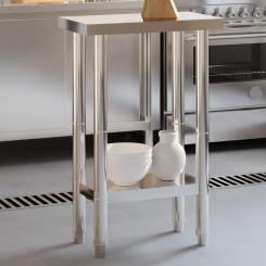 Küchen-Arbeitstisch 55x55x85 cm Edelstahl