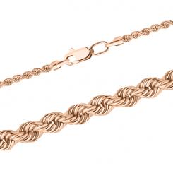 Bracelet, Russian red gold 585, length approx. 19, 21 cm, width 4 mm