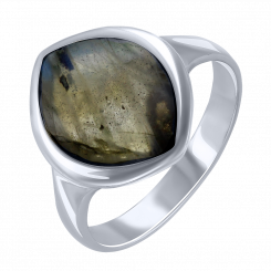 Schöner Damenring aus 925er Silber mit Labradorit