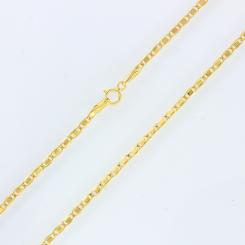 Fine chain made of 585er yellow gold, width approx. 2 mm. 