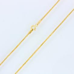 Fine chain made of 585 yellow gold, width approx. 1 mm.