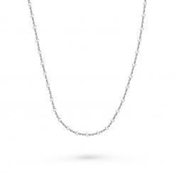 Тонкая цепочка из серебра 925 пробы, ширина около 1 мм, вес в 40 см около 2,32 г.