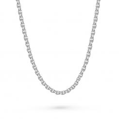 Цепочка из серебра 925 пробы, ширина ≈ 5 мм, вес в 50 см ≈ 34,74 гр.